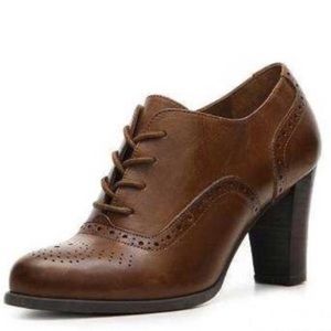 Franco Sarto Brown Ankle Booties